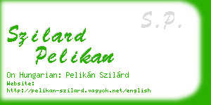 szilard pelikan business card